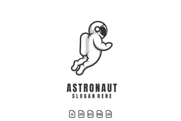 Astronaut Logo: Editable Vector Template for Any Project