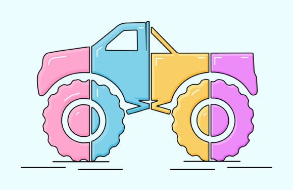 Choosing the Right Monster Truck Illustration and Colorful Car Vector for Your Creative Projects