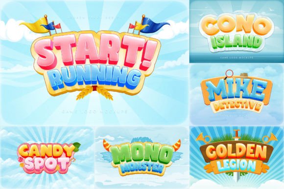 Game Logo Text Effects: Photoshop Templates for Mobile Gaming