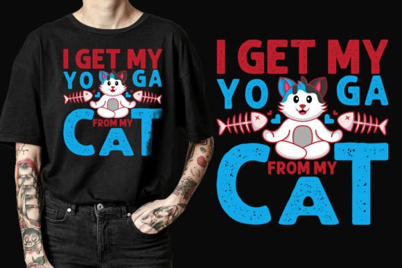 Get My Yoga Moves from My Cat T-Shirt SVG