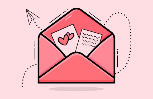 Making the Envelope with Papers and a Heart Vector Work for Your Next Project