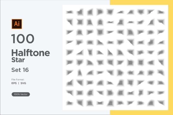 Stars Shape Halftone Background 100-16: A Practical Analysis for Designers