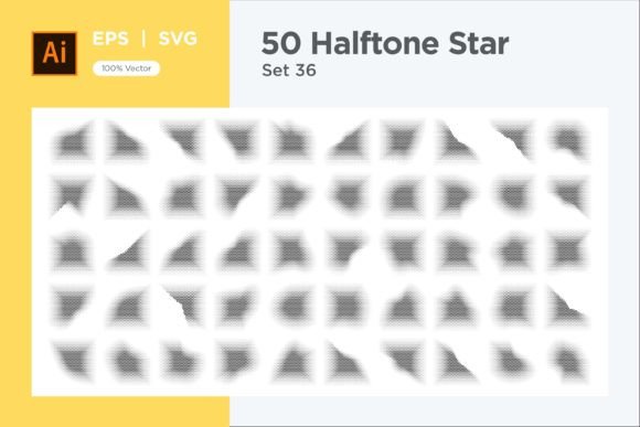 Stars Shape Halftone Background 50-36: A Modern Vector Resource for Dynamic Design