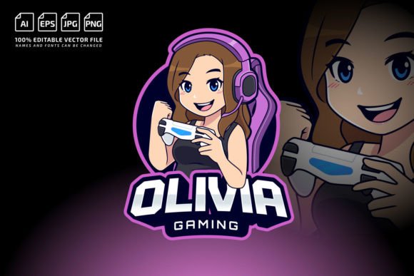 The Gamer Girl Esport Mascot Logo: Your Brand’s Digital Champion