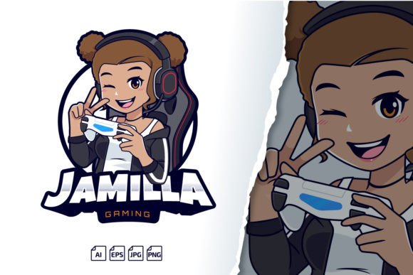 The Jamilla Gamer Girl Logo: Your Ready-Made Brand Identity