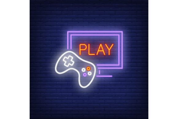 The Online Videogame Neon Icon: Monitor with as a Design Asset and Process Catalyst