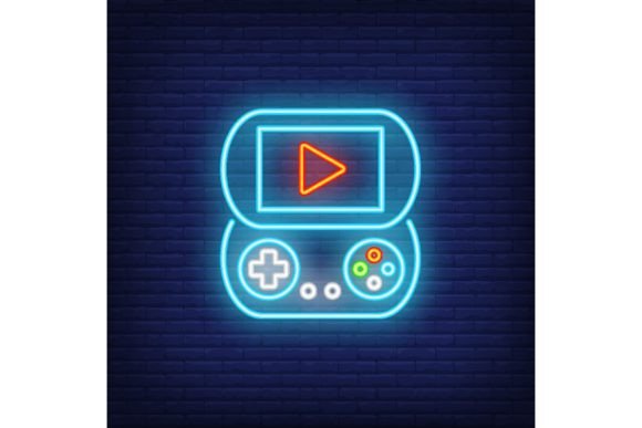 The Portable Play Station Neon Icon: An Emblem of Gaming Identity