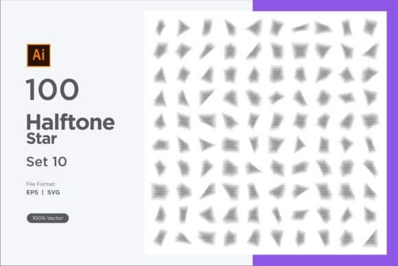 The Practical Magic of a Stars Shape Halftone Background 100-10 Pack