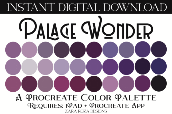 Unlock Enchanted Creativity with the Palace Wonder Procreate Color Palette